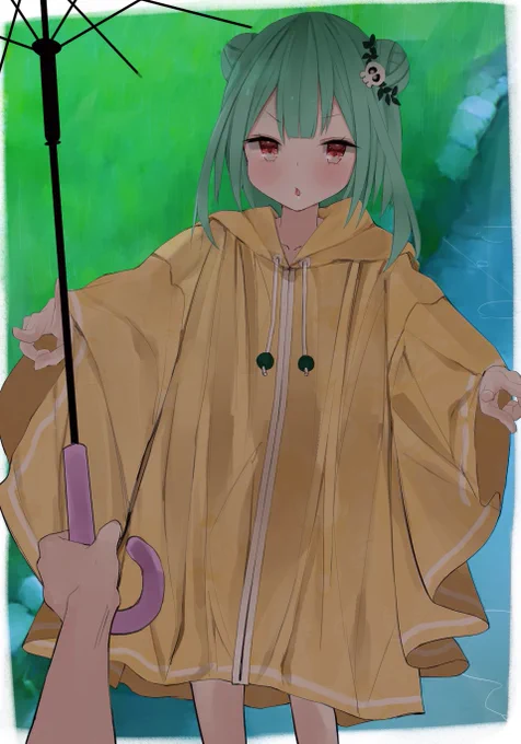 新しい雨具なのです

#絵クロマンサー 