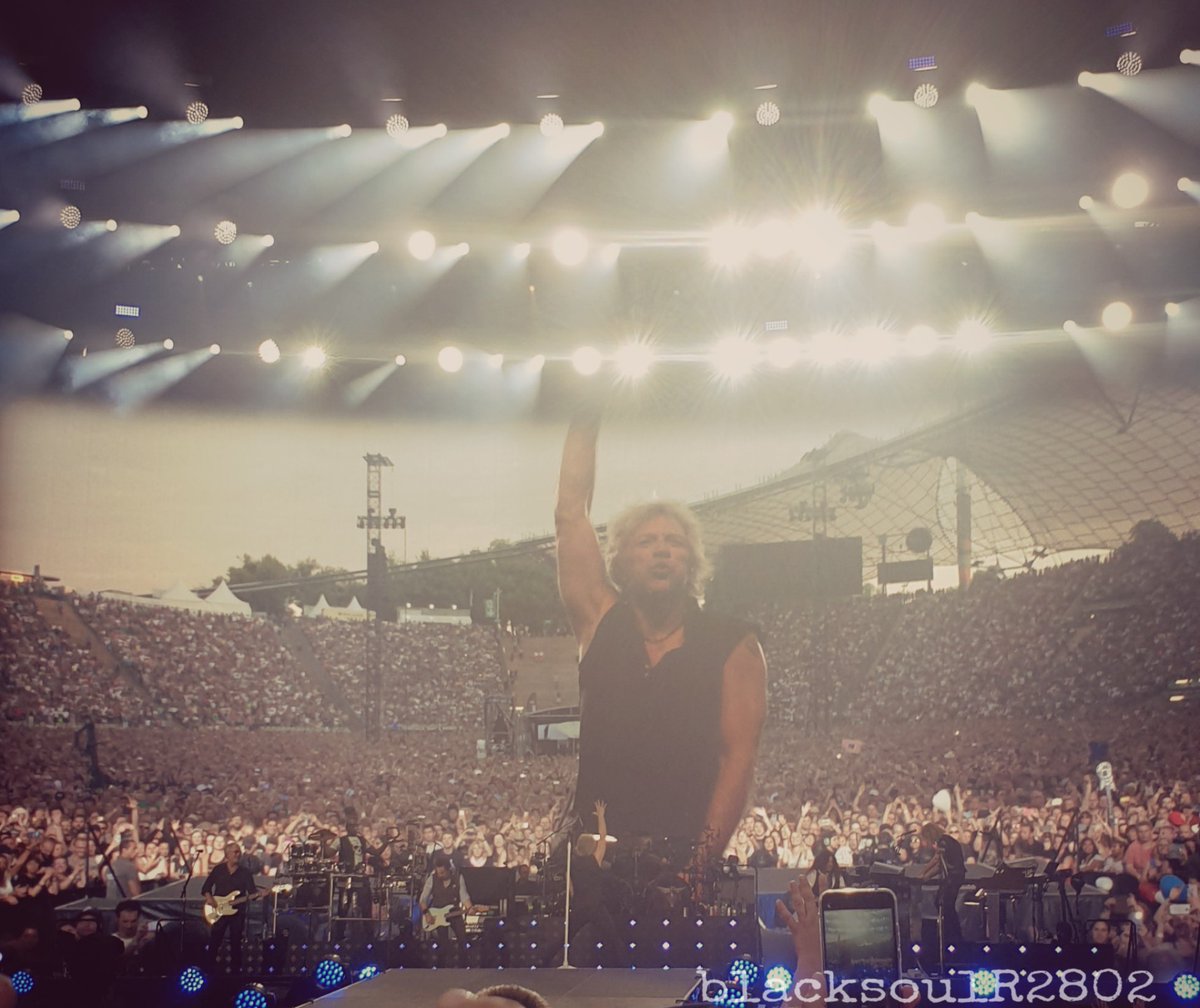One year agoJuly 5th 2019Munich olympic stadiumWhat a night with wonderful people in the crowd and the love of my life on stageBest band ever #BonJovi  #foreverandaday