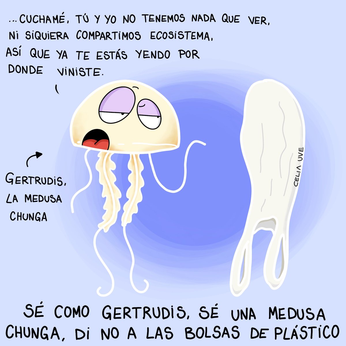 ElGuadarramista's tweet photo. VIÑETA | 🖼️ Di no a las bolsas de #plástico 🛍️🌍
Por @celiauve
#MedioAmbiente #Contaminación https://t.co/YuNJApHsHN