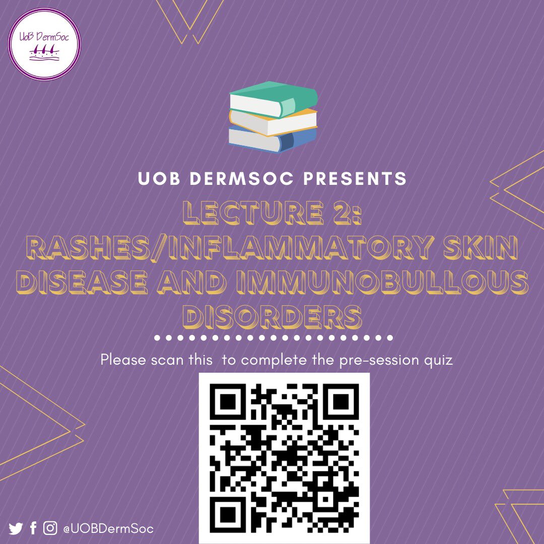 uobdermsoc's tweet photo. *TOMORROW*

Lecture 2 of our Lecture series is happening tomorrow via zoom at 6pm UK time. Please sign up via the sign up genius and we will send you the meeting code etc 😊

https://t.co/ANhxeik51E https://t.co/Bg30GYzwLD