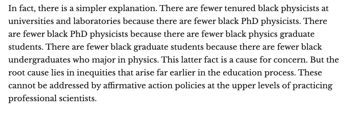 This: this is an odd point to make because the implication seems to be ‘the problem is not in academic science, but in society, ergo we should not act upon it’ 4/n