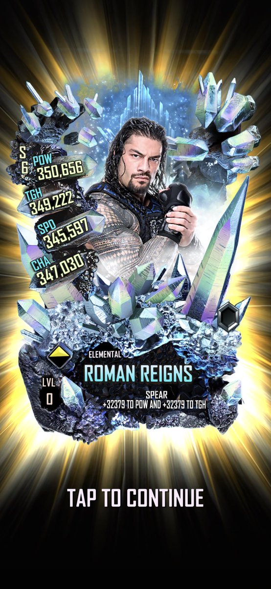 MrDynamite_26's tweet photo. 17th Tier pull is another Single @fightbobby and a unbelievable #SummerFusion gives me an #Elemental PRO @WWERomanReigns #WWESuperCard 🤘🏽💕💕💕🤘🏽 https://t.co/Ch0Z3yEZuR