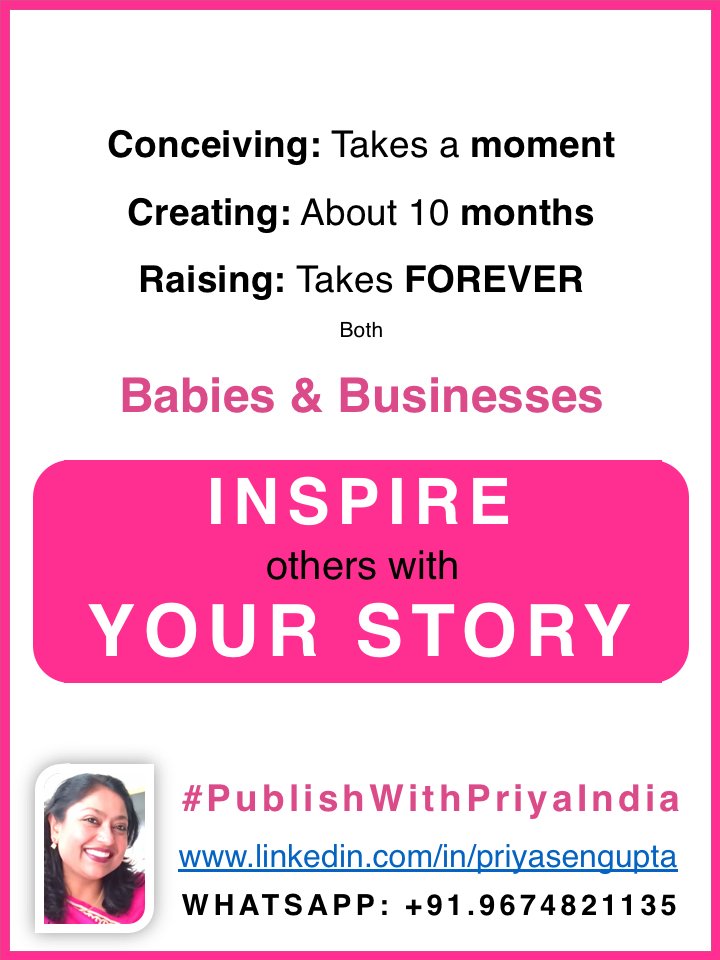 PriyaSenguptaIN's tweet photo. #IDoWhatILoveToDo: #WRITE #Stories
#Edit #Translate #Design #Publish #Story #Author
#Coach #Train #Speak #Motivate #Impact
#Mind #Career #Branding #Communication #Motivation #Success
#Altaveu #Business #Entrepreneurship #Startup #FutureOfWork
#WorkLifeBalance #WithPriyaIndia https://t.co/3icIvXsOJu