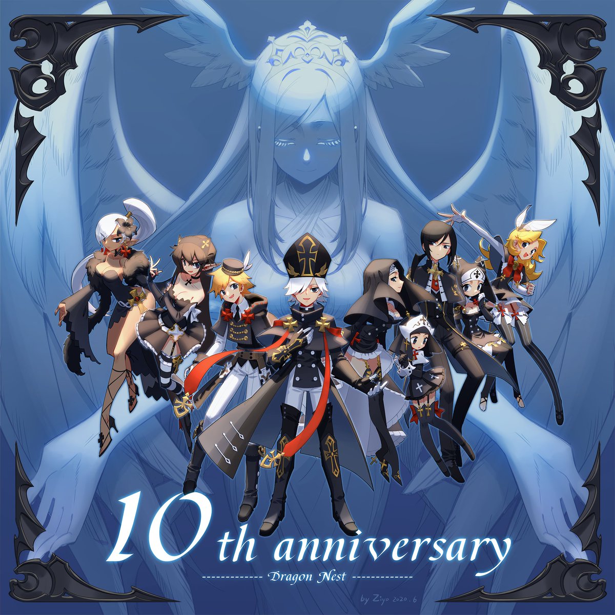 ziyoling's tweet photo. #DragonNest Happy 10th anniversary！ https://t.co/xAQFHjncAA