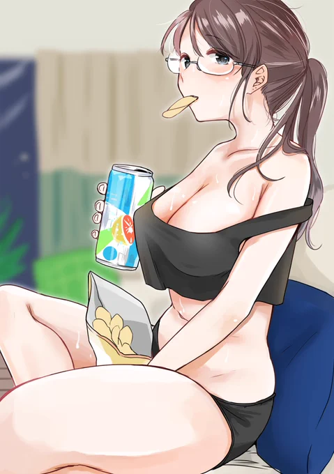 泊まりに来た姉 