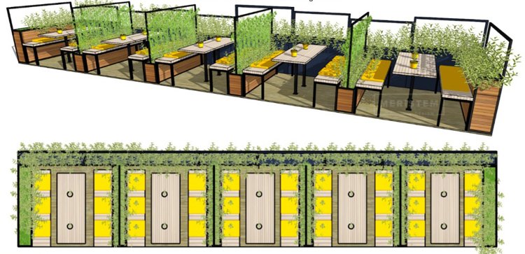 #SocialDistancing  #DesignThinking 
<a href="/MeristemDesign/">Meristem Design</a> thinking of outdoor street diner