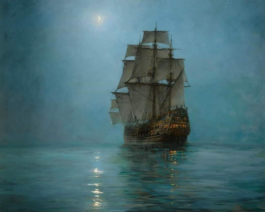 The Crescent Moonby Montague Dawson