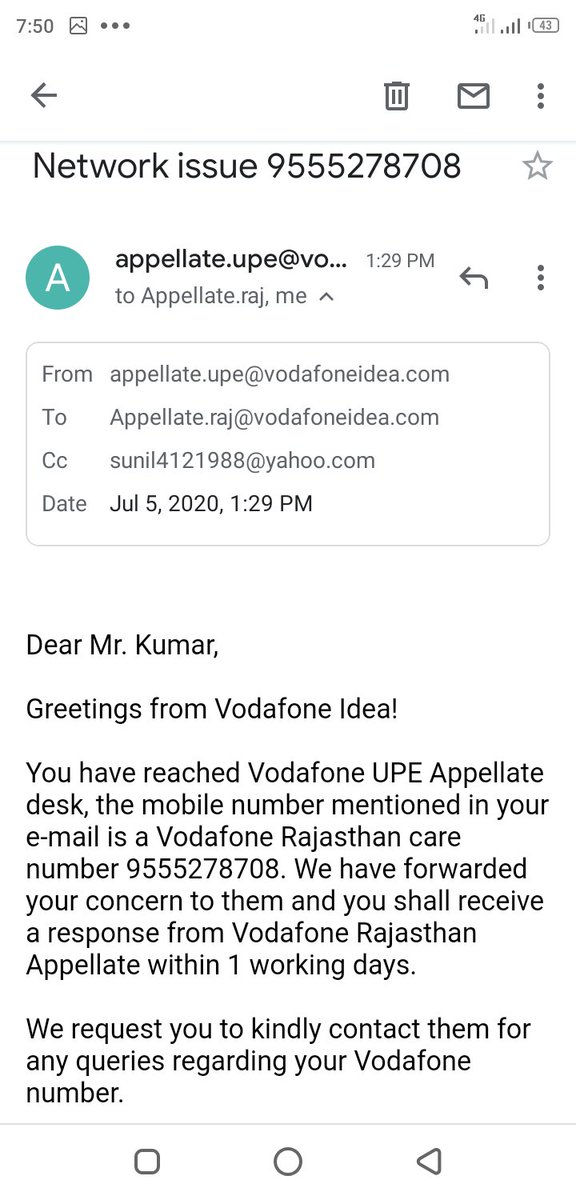 Look your team work and response ,
What we can expect from <a href="/VodafoneIN/">@</a>