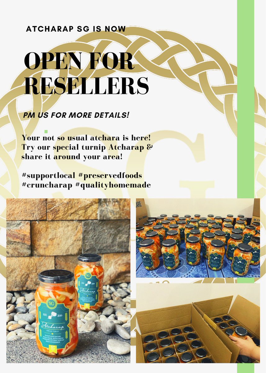 SFoodsph's tweet photo. Support authentic Filipino tasty dishes and share the love while earning at the same time!

To all our valued customers and aspiring entrepreneurs be one of our official reseller! 💚

#cruncharap #homemadequality
#youngentrepreneurs #supportlocal https://t.co/FsjSJYpeuE