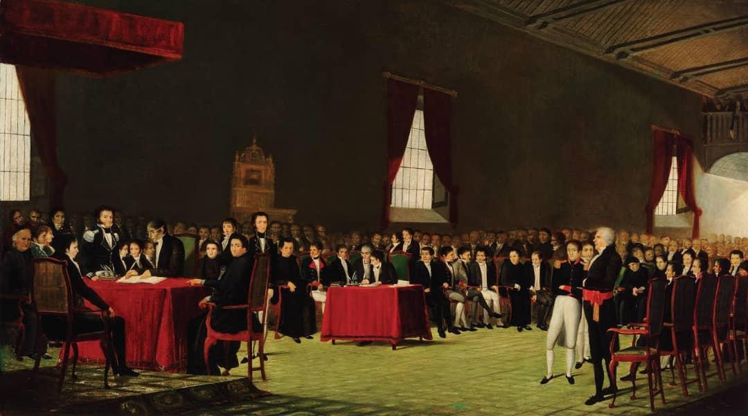 RanderPena's tweet photo. Hace 209 años, se firmó en la capilla Santa Rosa de Lima en Caracas, el Acta de la Declaración de Independencia de Venezuela. Como herederos de nuestros Libertadores asumímos el compromiso de preservar junto a @NicolasMaduro nuestro bien más preciado.

¡Independencia o Nada! https://t.co/GCiFQvjCll