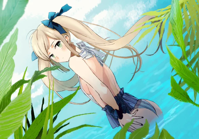 ポルさんとこの水着をアリスたそに着せてみたぁ 