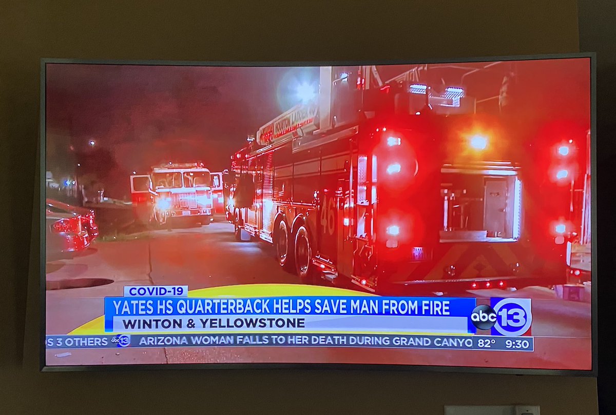 tifftoy68's tweet photo. Lions making us proud- saving lives!  #JYProud #WatchUsBeGreat #TheLionsAreROARING #quarterbackinaction #hickeysteam @JackYatesHigh @YatesMagnet @coachmhickeyjr https://t.co/HF35R7Std5