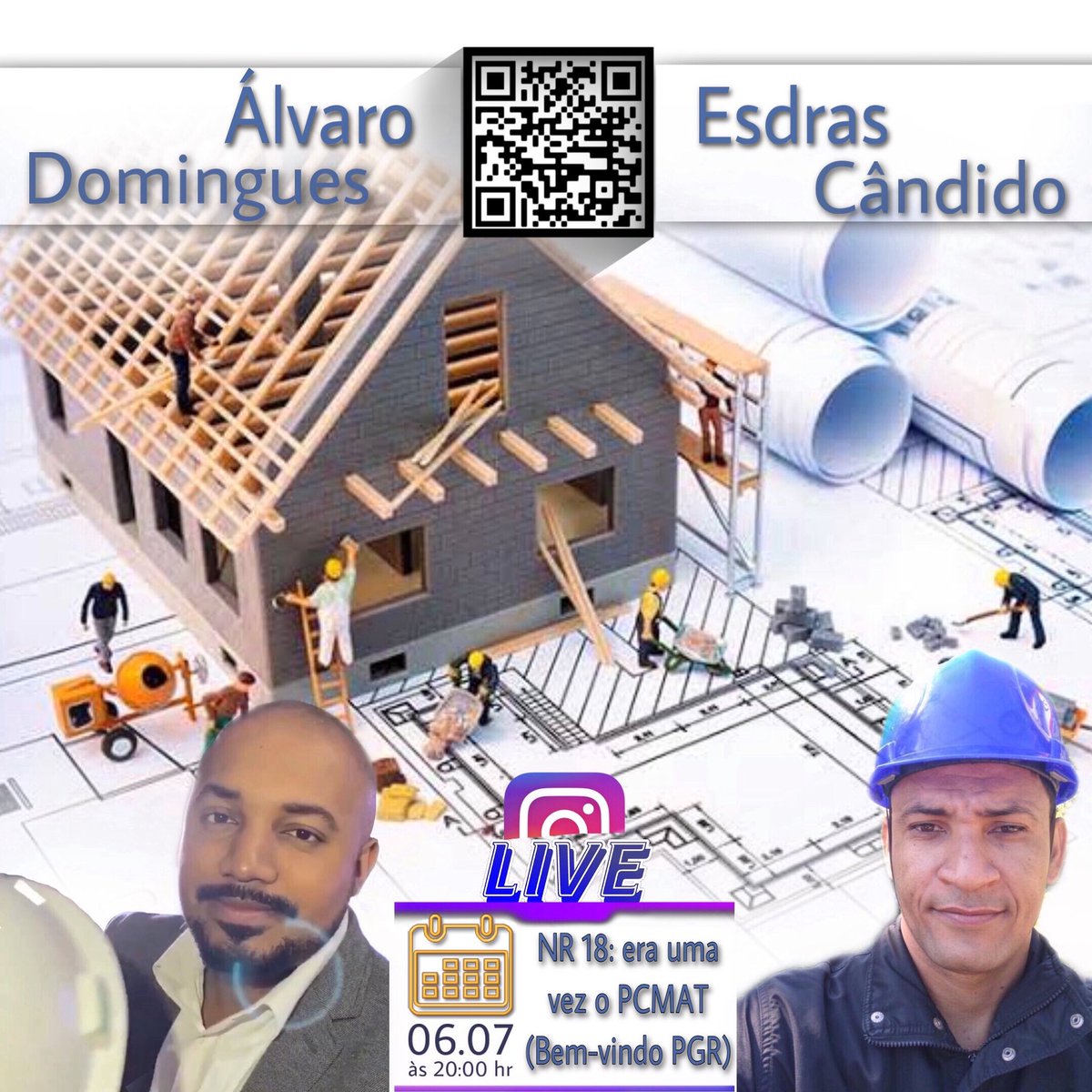 Alvarod45585996's tweet photo. Há algumas perguntas sobre a Nova NR 18 - que precisam ser melhores esclarecidas...

Então se você é profissional de seg do trabalho ou da construção civil 🚧 
marca aí na agenda:

06/07 - (amanhã)
As 20:00 hr 

A live será no meu Instagram:

https://t.co/u0fZ3mK6DC

#sst #qsms https://t.co/nK5IZptg5Z