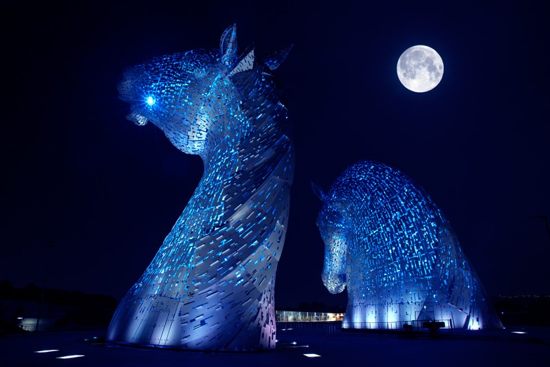 This weekend, the Kelpies have been lit up blue, alongside other landmarks, in celebration of the 72nd anniversary of the NHS.  We'll be joining in with everyone at 5pm tonight to show our support for our amazing NHS staff and carers.#NHSscot72 #ThankYouNHS #clapforNHS