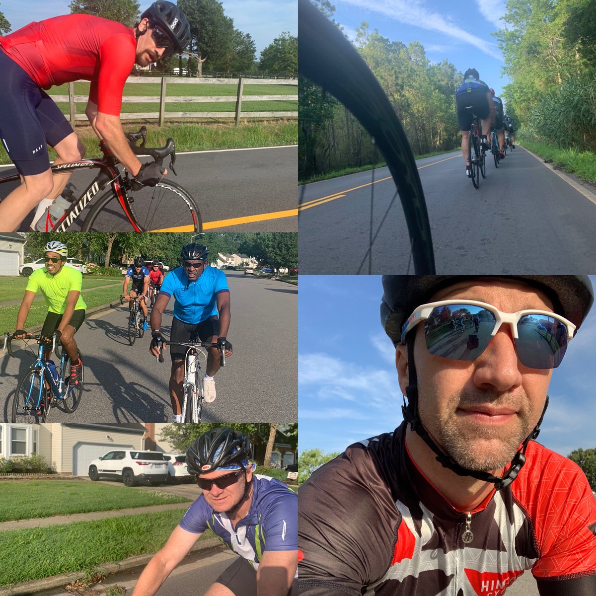 VaBchTriGuy's tweet photo. #Sundayslide was exactly what I needed after yesterday’s ride. Got the chance to ride back from Creeds with a father & son visiting this weekend, #goodpeople
Time to put the feet up & enjoy some @starbucks with Tiff 😬
#ridehincapie #hincapiefamily #iamspecialized https://t.co/PaPU2Vps8k