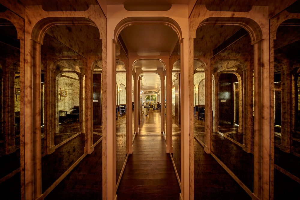 blocHaus's tweet image. A well designed space shouldn't just "look good" - it should create an experience! At Dixie we took an otherwise mundane corridor and added aged mirrors to reflect our rustic materials palette. #hospitality #customeverything #inspiredbyhistory #archidaily #custommillwork