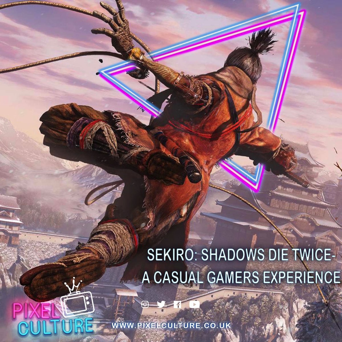blerdpixl's tweet photo. Our newest feature on the site is now LIVE! Every Sunday we'll be highlighting the gaming experiences of "casual gamers". Today we kick things off with a look back at the infamous Sekiro: Shadows Die Twice penned by @onedayinjunes and edited by @J_Valent1ne 
Link in Bio!! https://t.co/bXALezel1P