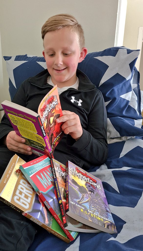 soozie26m's tweet photo. @class_6f I haven't seen much of Kieron this weekend, he has been hidden away reading. He set himself a target to hit word millionaire before the end of the weekend.  📖 https://t.co/EiIhS7MEOz