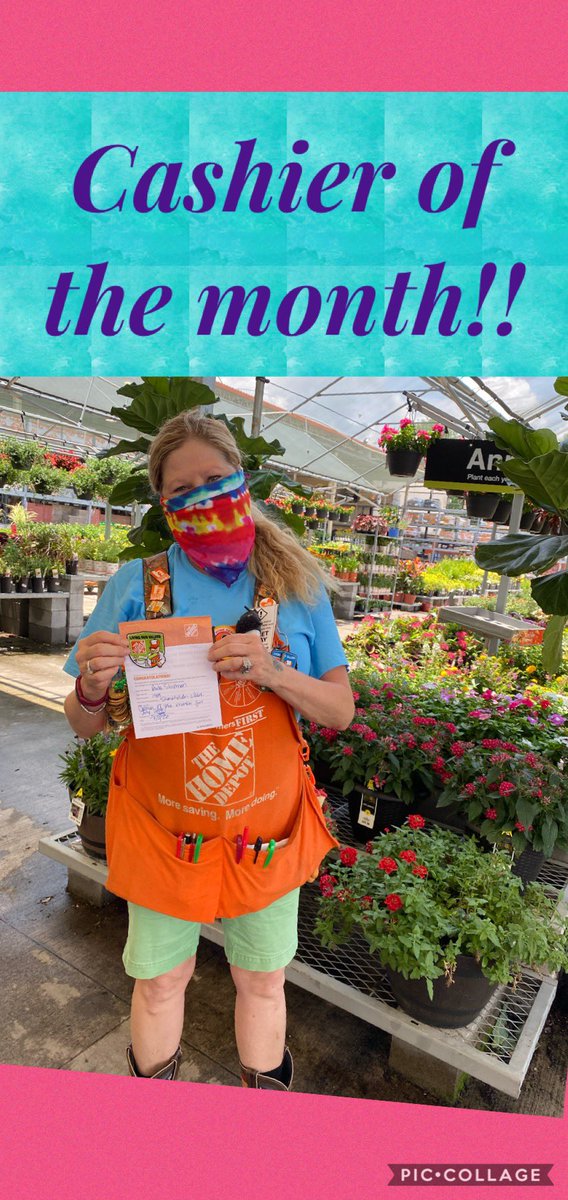 Congratulations Paula our cashier of the month!!!