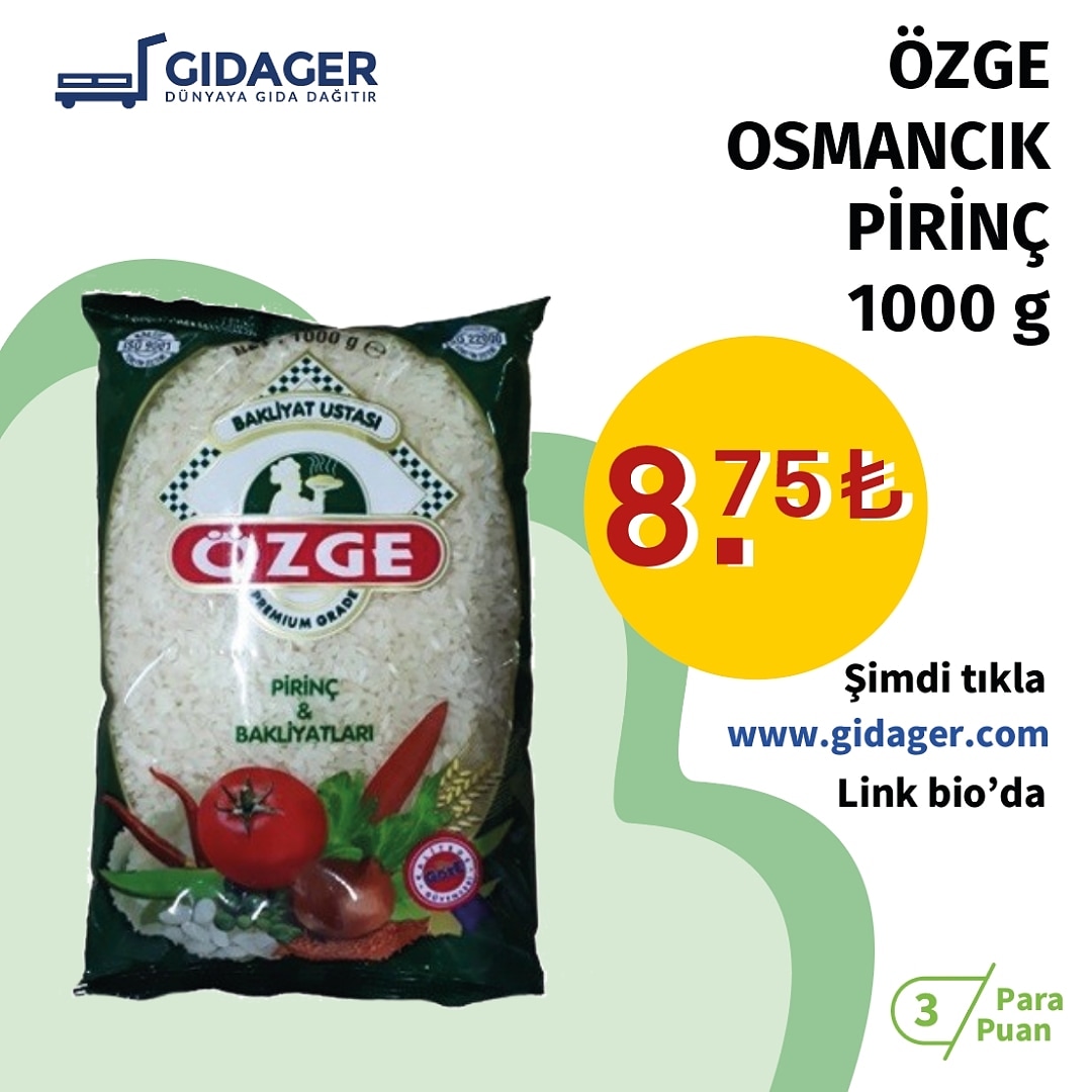 Özge Osmancık Pirinç 1000 g sadece 8.75₺
Sipariş için
gidager.com
.
.
.
.
.
#pitinç #baldopirinç #indirimlifiyat #indirimliürün #insört #insert #alışveriş #gidager #gidager.com #indirimliürünler #kolayalışveriş #taşkesti #büyükindirim #onlinealışveriş #alışveriş