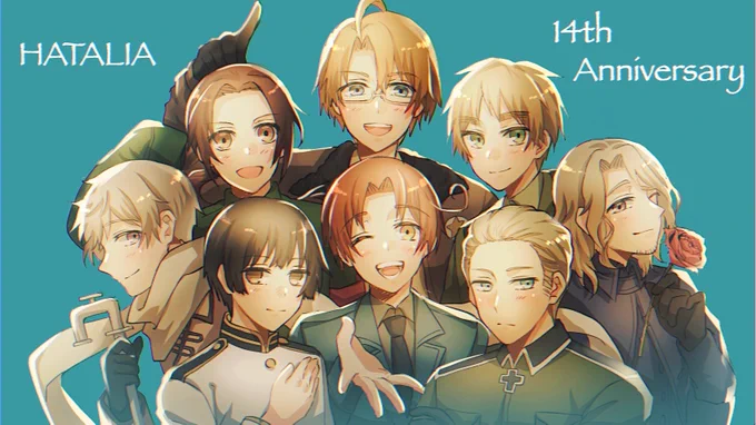 #ヘタリア14周年
 #長靴で乾杯しようぜヘタリア14周年
14周年✨おめでとうございます!! 