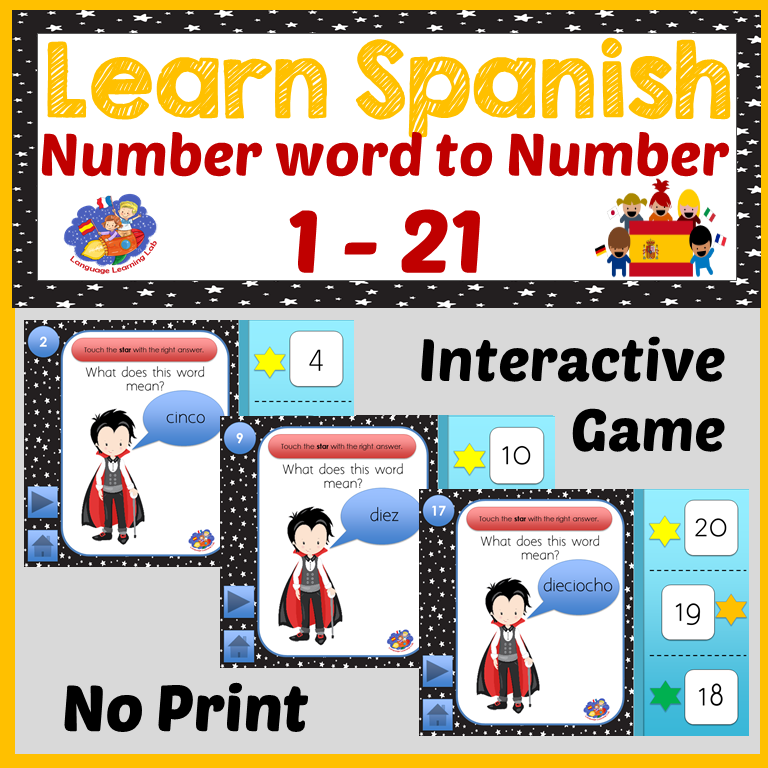 FrenchSpanishMB's tweet photo. Too early to prepare for teaching children numbers in Spanish using this no print interactive game? https://t.co/8LkRVR2Ius #learnspanish #languagelearning https://t.co/CRoKL8ybeQ