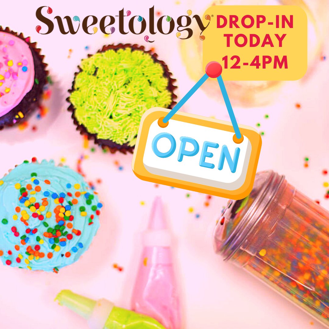 sweetsweetology's tweet image. Beat the Heat with something sweet😀 We're open today for drop-in decorating and carryout, 12-4pm both locations. Wear your face masks👍. Get directions, sweetology.com/contact-2/

#funthingstodo #greatforkids #familyfriendly