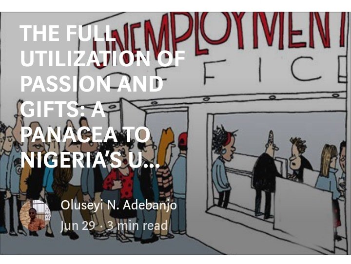 VictoryIsNoah's tweet photo. Last year, penned my thoughts about the rub of Nigeria and gave opinions regarding her unemployment fix. Checked my mail & saw that Nigeopolis published them. Kindly read and share. Thank you🤗
https://t.co/V6lQR5HEGG
https://t.co/lMq9m9A8dt
#sundaytestimony https://t.co/aeNQFu6v6x