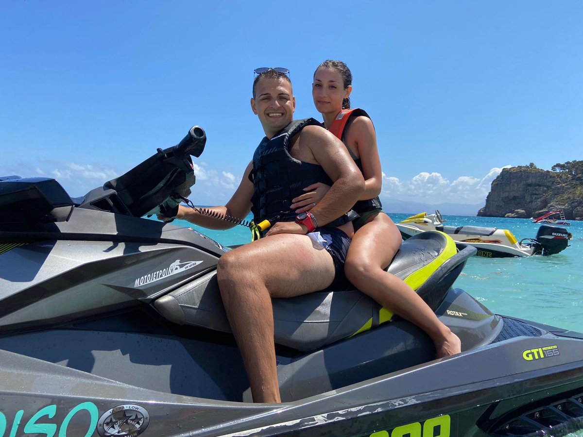 thecouple_ad's tweet photo. What a lovely morning for a ride with a jet ski. Thanks to @EscursioniPara1 for this possibility. If you ever pass in Sicily come to them in Scopello to rent one is the 🔝
#5luglio #follow #follo4folloback #follo #Likee #like #loveislove #adventures #jetski #Sicilia #sea #couple https://t.co/onfCmUwXtK