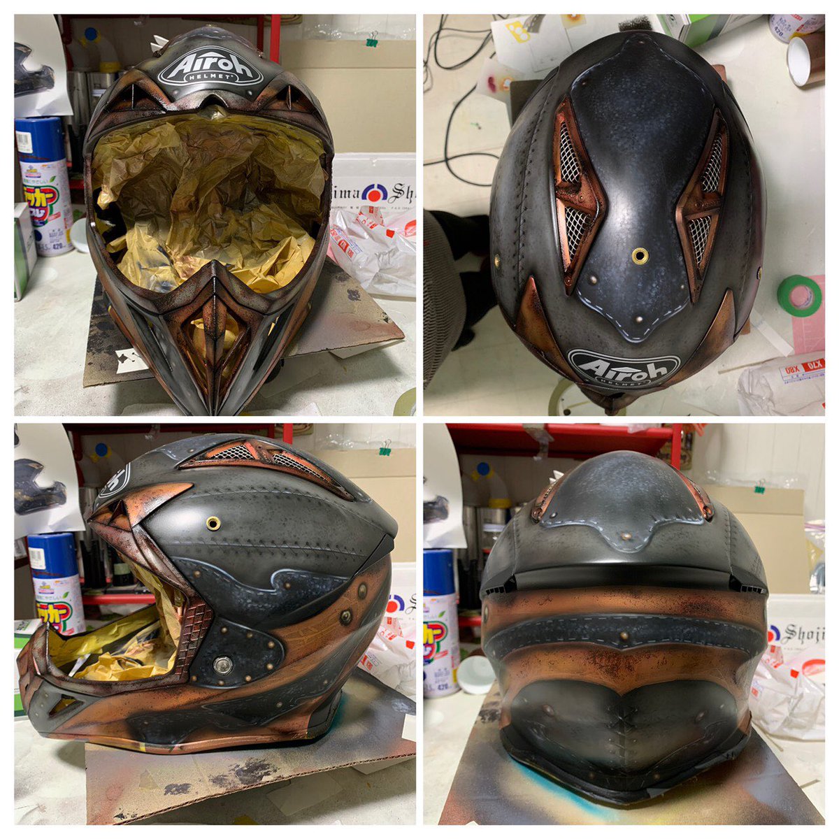 yutmnfctr's tweet photo. うん。ダークでとても良い。
#airoh
#aviatorace
#rottinginvain
#originalpaint
Worked by “Kaokick” https://t.co/RPF9gZRWXT