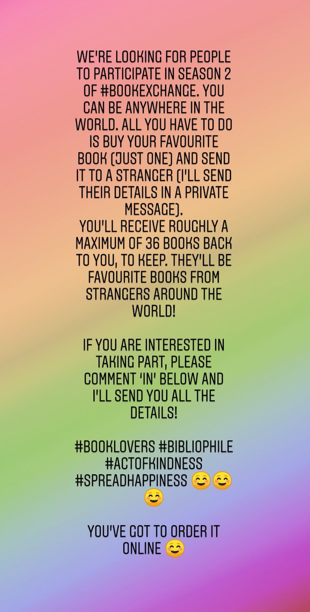 FantasyTunes_in's tweet photo. 2nd season of Book Exchange is here !! Take part, spread happiness ! All you need to do is send a book to a stranger and in return, you get several books to keep. Curious people do participate and ping me a 'IN' to get further instructions. Happy Reading!! 😀 https://t.co/Z0UXrkm8vX
