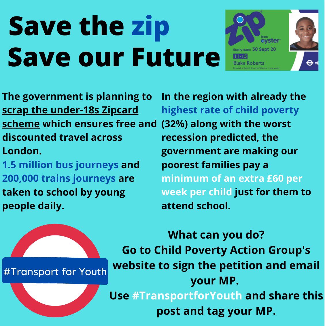 mynameisaliyyah's tweet photo. Let’s stand together to prevent the suspension of free travel for Under-18s. #TransportforYouth #DontZaptheZip https://t.co/EGLUtbvy8Y