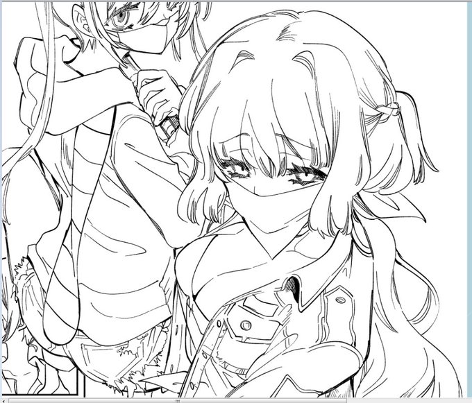 本日のペン入れも折り返し! 