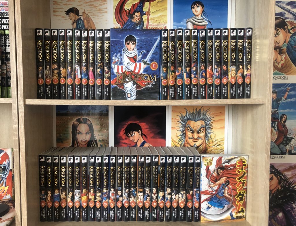 [ ÉDITION MEIAN ] 𝐊𝐈𝐍𝐆𝐃𝐎𝐌Je détiens les 46 premiers tomes du manga kingdom ainsi que le tome 58 en japonais.