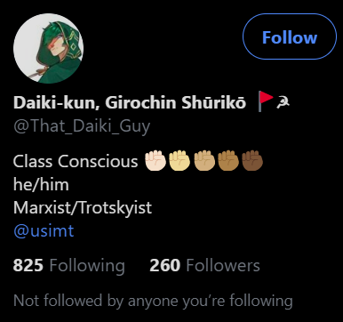 Part /7 Marxist-Leninist, Marxist-Trotskyist (Lev Bronstein-Mass Murderer), Militant Journalist, Gender Pronouns (Homosexual), Hammer&Sickle, BLM, "SA Survivor"