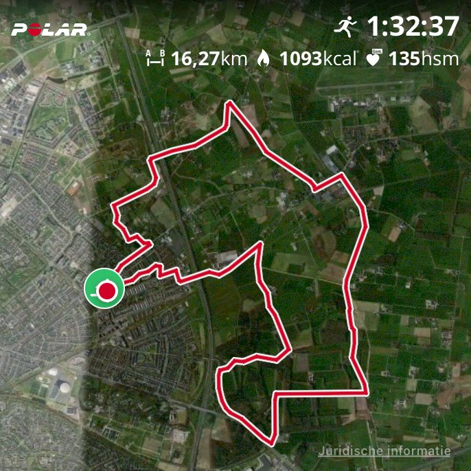 #PolarM430 week 3 #challenge laatste training testrun 10 km 51.03💪. Wel veel harde 💨. Nu effe lekker herstellen! #strava #RunningMovements #woudhuis #stayfit