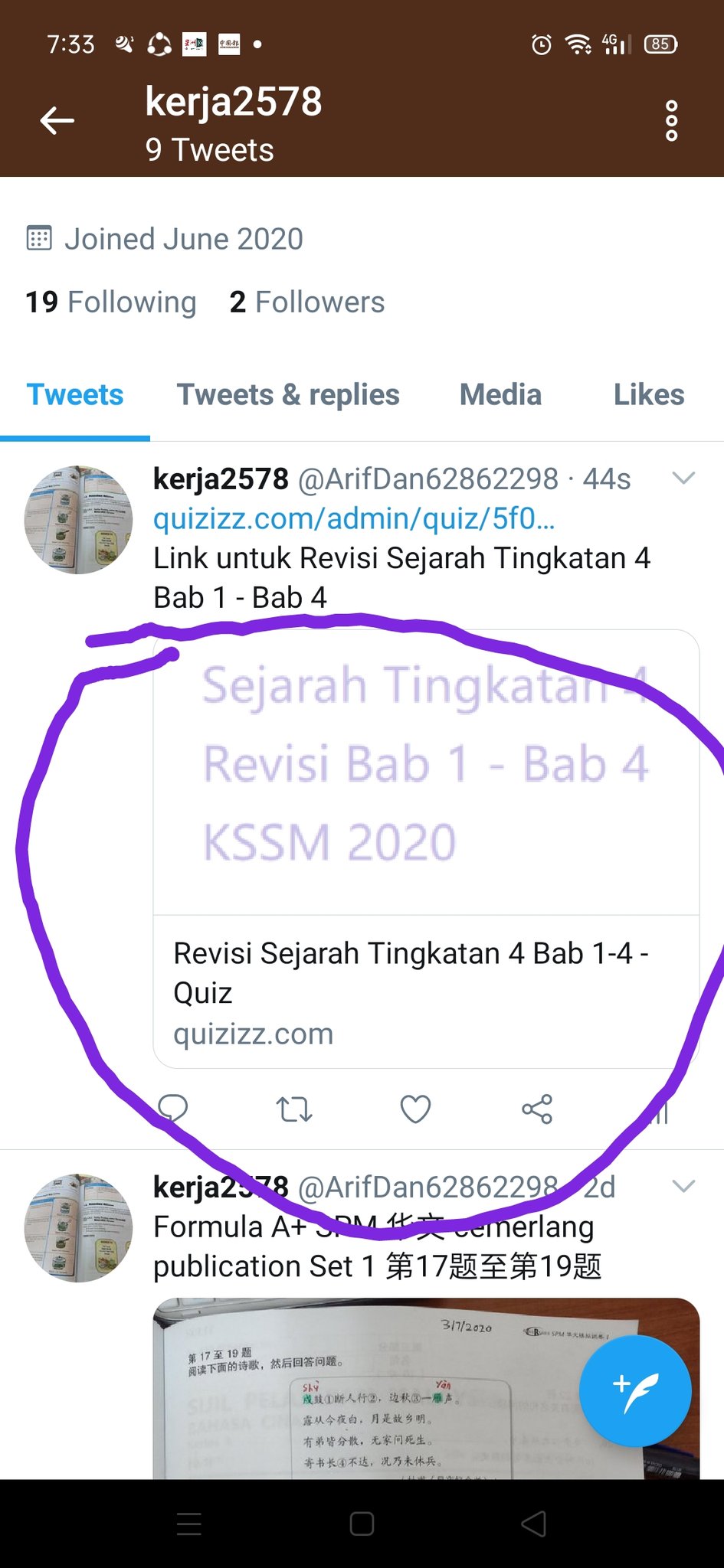 Zhi An Arifdan62862298 Twitter