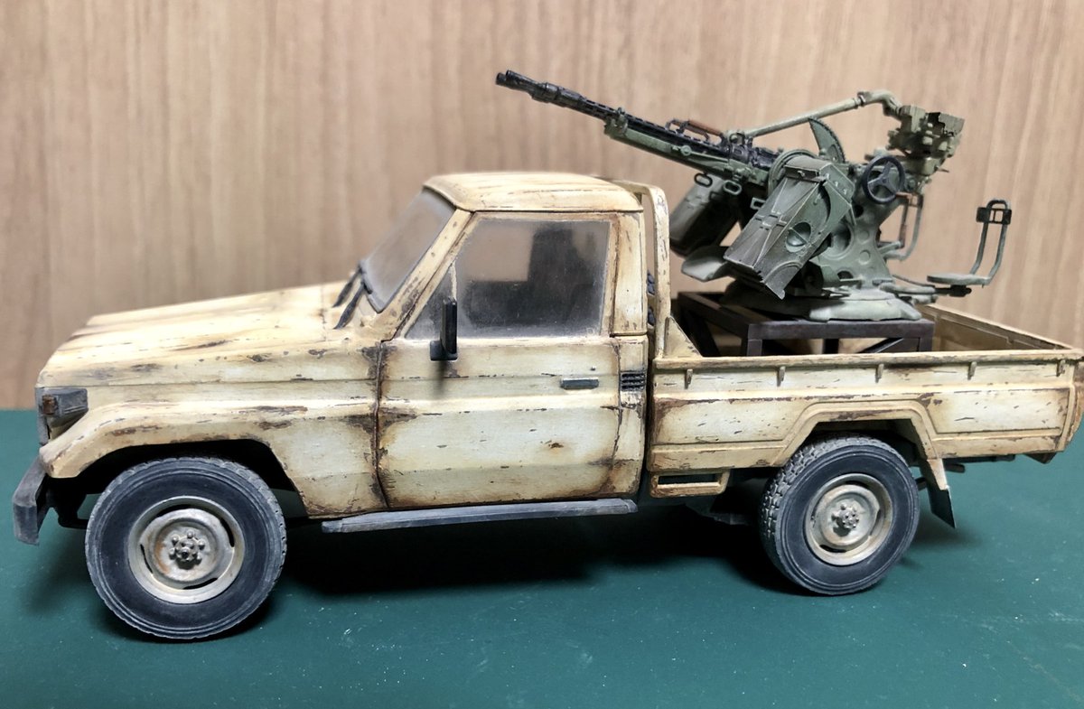 モンモデル 1/35 ピックアップトラック ZPU-1搭載型 テクニカル 1/35