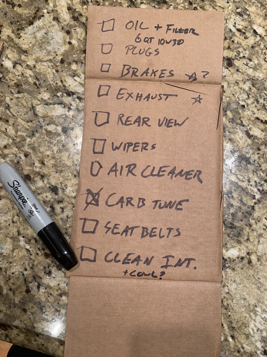 Here’s where we’re at today. Little things and big things.