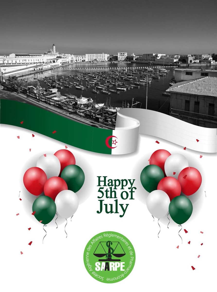 SAARPE_Algeria's tweet photo. Happy Independence Day 2020 to all Algerians! #5thJuly #Algeria #58thAnniversary https://t.co/JmnxoKaUvn