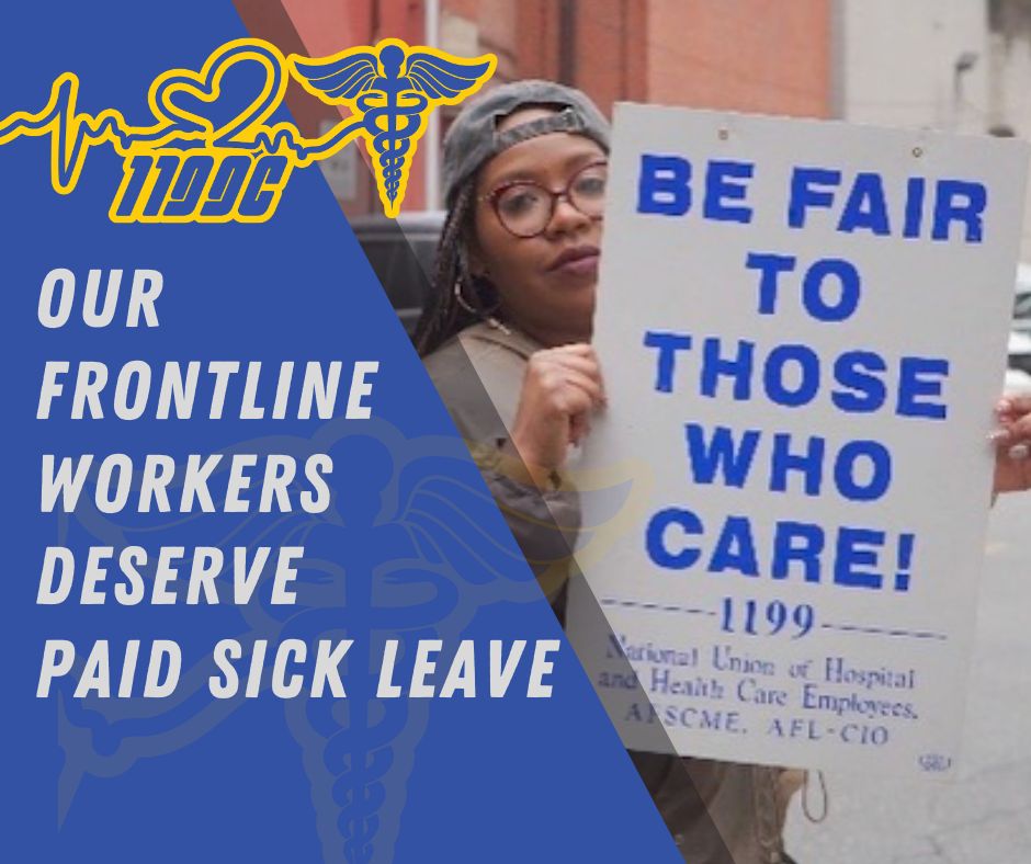 1199CNUHHCE's tweet photo. The Philadelphia City Council has the opportunity to pass a bill that would give all workers the ability to have paid leave if they test positive for COVID-19 or were in contact with someone who tested positive and must self-isolate. Support #paidSick #1199C https://t.co/mwzeOViUTo
