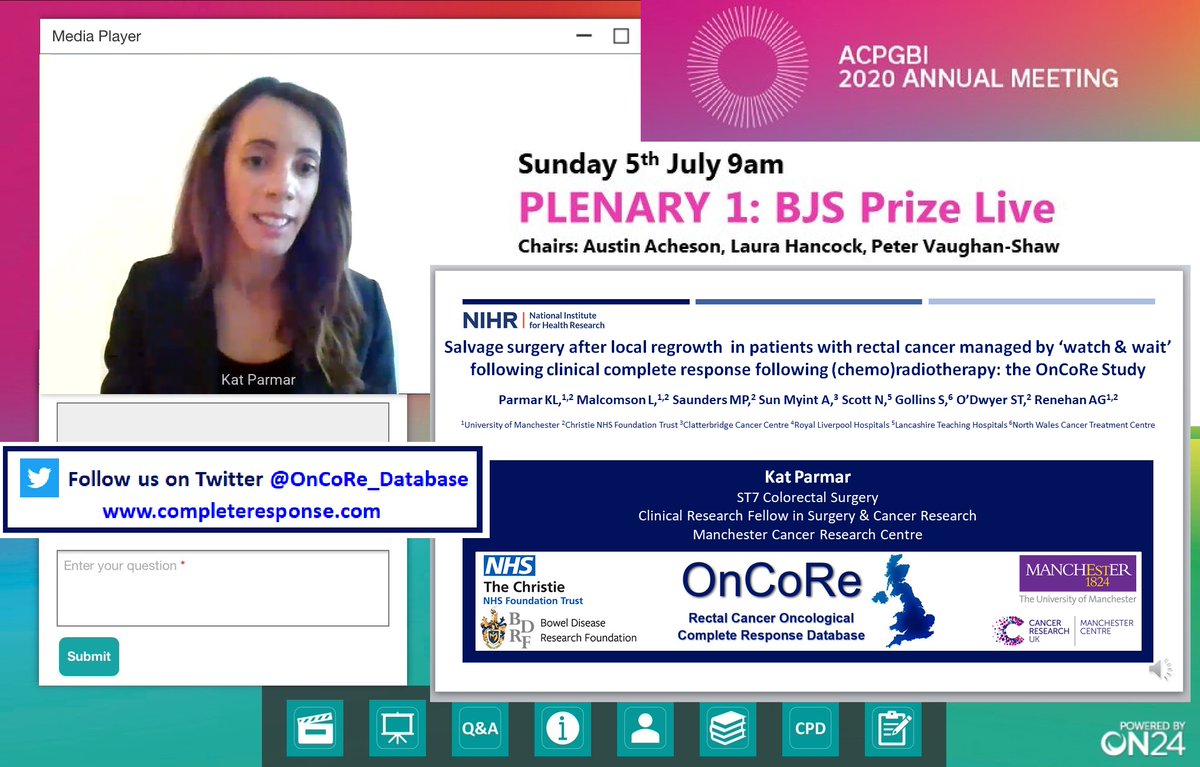 KatParmar's tweet photo. Congrats @mrnigeldsouza on the @BJSurgery prize!👍 Privileged to present @OnCoRe_Database alongside all the excellent fellow presenters @AmyLord1 &amp; @SJ_Chapman 
Thanks to @MissLHancock @austin_acheson &amp; @PVaughanShaw for flawlessly chairing this opening session of @ACPGBI #fringe https://t.co/qASL0MA9ZI