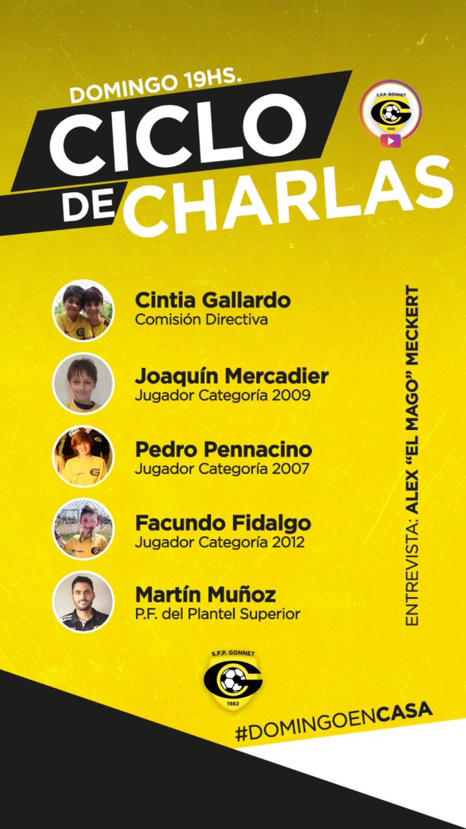 SFP_Gonnet's tweet photo. OTRO DOMINGO DE AMIGOS 😁

Hoy a las 19 hs. volvemos a encontrarnos con el Ciclo de Charlas con personajes del Club. El Mago Meckert como cada domingo nos ayudará a conocer a quienes todos los días forjan la identidad de nuestra institución. Imperdible! https://t.co/53DLBj0NHl