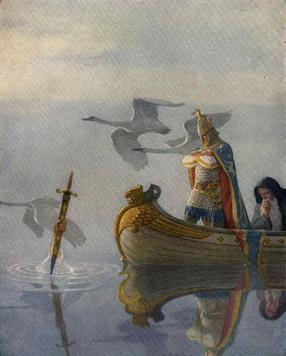 In the 5th century, a great British warrior chief battled Saxon invaders.His heroism was legend.His deeds spun by storytellers, his gallantry became richer in each telling.He would become king of the ancient Britons.When Welsh was the language of these islands…THREAD 