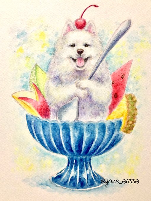 サモエドのtwitterイラスト検索結果 古い順