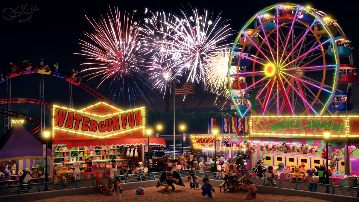 Hope you all had a great July 4th yesterday! Even if you didn't celebrate, I hope you had a great day regardless!🎉

Meant to post this yesterday but it took me too long. Modeled all the structures myself!

Comment if you see yourself!💜
#roblox #robloxart #robloxgfx #robloxdev