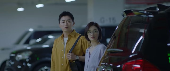 Ep. 4 - Black printed shirt and gray pants, old school dark blue sweatshirt, canary yellow shirt and blue denim pants Band perf: Canon