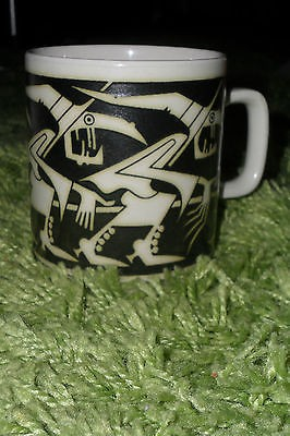 As this wander through the tortured psycho-ceramic landscape of 1970s Britain has gone on longer than I anticipated, l give you (for a second time) the works of John Clappison. The designer who gave us coffee mugs adorned with angry fish, mermaids, witches, Nessie