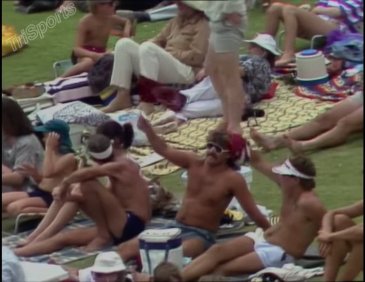 WSCupCricket's tweet photo. #CrowdWatch Suspect these dudes with the West Indies flags are Aussies. https://t.co/QwWcpWcMgj