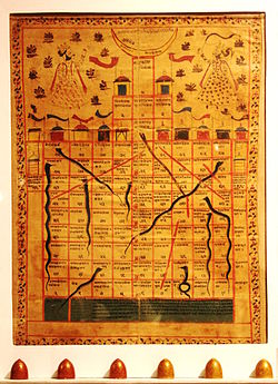 Indian sports and Games followed by world************************************************ The game of snakes and ladders was created by 13th century poet saint GYANDEV.** it was originally called "MOKSHAPAT".**ladder in the game represented virtue and the snake indicated vice